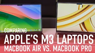 Which M3 Laptop Should You Buy Apple MacBook Air 13Inch vs MacBook Pro 14Inch [upl. by Callista]