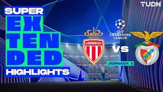 SUPER EXTENDED HIGHLIGHTS  Monaco vs Benfica  UEFA Champions League 2425  TUDN [upl. by Allerym846]