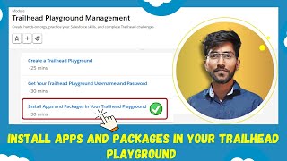 Install Apps and Packages in Your Trailhead Playground  Trailhead salesforce  Techlok [upl. by Geithner]