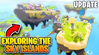 EXPLORING THE NEW SKY ISLANDS IN C 20 UPDATE ROBLOX BOOGA BOOGA [upl. by Herold]