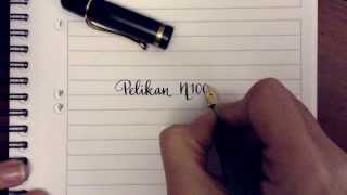 Pelikan 100N Flex Handwriting Sample [upl. by Hook712]