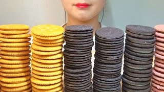 오레오 리츠 쿠키 초콜릿 디저트 먹방 asmr dessert oreo mukbang [upl. by Jodi]