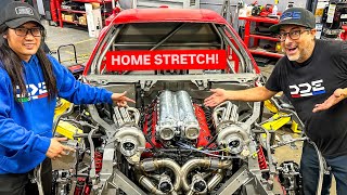 FIRST START OF 1500WHP TWIN TURBO FERRARI FINAL PREPARATIONS [upl. by Bethesde]