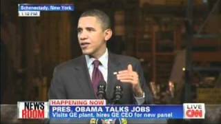 President Obama General Electric Plant Schenectady New York January 21 2011 [upl. by O'Connell]