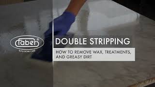 HOW TO CLEAN and REMOVE WAXES GREASY DIRT amp TREATMENTS from marble natural stone and concrete [upl. by Aksoyn]