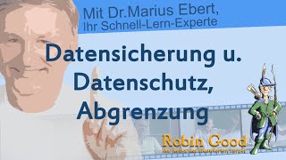 Datensicherung u Datenschutz Abgrenzung [upl. by Konstantine541]