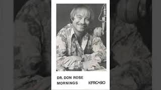 KFRC San Francisco  Dr Don Rose  1978 09 28 [upl. by Laurianne]