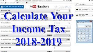 Calculation Procedure of Income Tax for Financial Year 201819 [upl. by Lledrev]