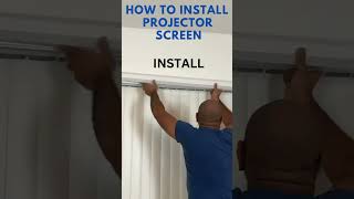 How to install a Yodolla motorized projection screen [upl. by Hooge]