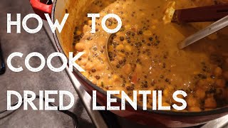 HOW TO USE DRIED LENTILS [upl. by Ennayar311]