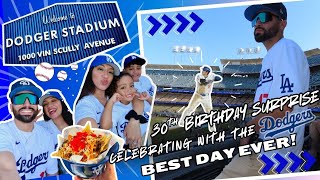 🎉30th BIRTHDAY SURPRISE  NLCS GAME 1  DODGERS VS METS ⚾️ [upl. by Moyer]