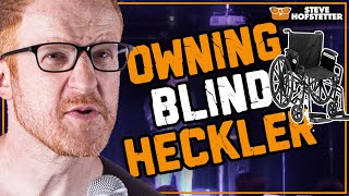 Guntoting Blind Heckler in a Wheelchair Threatens Comedian  Steve Hofstetter [upl. by Yerok796]