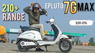 epluto 7G MAX⚡ Range Test Shocking Result 🤯  PURE Ev🔋 epluto 7G MAX Range Test  Harsh verma [upl. by Akinor]