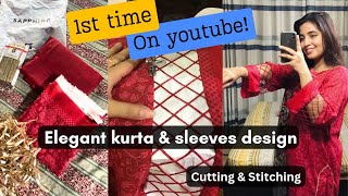 How to Create a Beautiful Dress  upcoming Design of 2025 1st time on Youtube  Cutting amp Stitching [upl. by Animar]