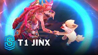 T1 Jinx Skin Spotlight  PreRelease  PBE Preview  League of Legends [upl. by Cass424]