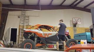 Removing a Can Am Maverick X3 Roll Cage by hand solo [upl. by Joelly115]