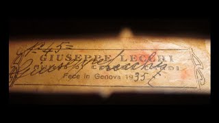 Giuseppe Bernardo Lecchi  Genoese Luthier Violin Photos Tarisio [upl. by Kaye363]