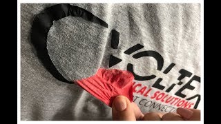 How to remove vinyl from TShirts [upl. by Idleman838]