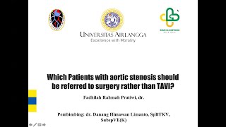 Which Patients with Aortic Stenosis shoud be referred to surgery rather than TAVI [upl. by Nylaf]