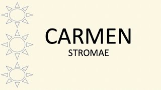 CARMEN  Stromae English lyrics [upl. by Wyne]