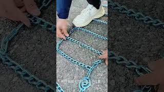 LDo you wear antiskid chains Do they fit you well Have you noticed the problem of knots [upl. by Anastas]