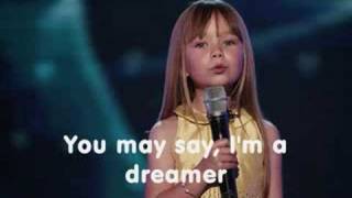 Connie Talbot  Imagine With lyrics [upl. by Hurleigh]