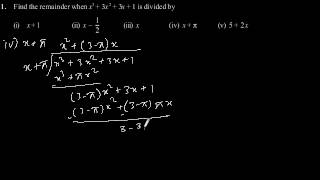 CBSE Class9 Maths NCERT solution  Polynomial  Exercise 23  Problem 1 [upl. by Iruj]