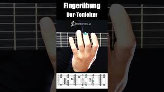 Fingerübung für Gitarre 🎸  Skala  Tonleiter [upl. by Leseil363]