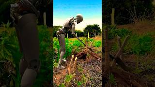 Cassava Pulling Robots😱 If Agriculture Adds AI Robots to Production Entertainment Video by AI [upl. by Ainnos500]