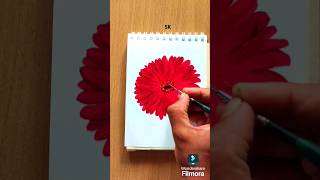 Gerbera Paintingskacrylicpaintings gerbera flower shortvideo shorts painting art [upl. by Yerag138]