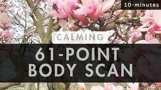 Calming 61Point Body Scan Meditation  10Minutes for Deep Relaxation [upl. by Acinorrev]