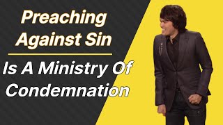 Preaching Against Sin is a Condemnation Ministry Joseph Prince Says at Joel Osteens Church [upl. by Petite642]