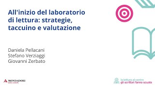 Allinizio del laboratorio di lettura strategie taccuino e valutazione [upl. by Ahsirek]