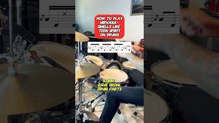 How to play quotSmells Like Teen Spiritquot on Drums Fast amp Slow drums [upl. by Emerson900]