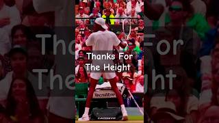 Thanks to the Height Medvedev  Eubanks tennis sports highlights shorts [upl. by Aissirac473]