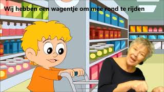 Boodschappen doen  Zingen met gebaren Minidisco [upl. by Borszcz]