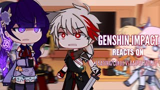 💜✨Genshin Impact Reacts to KazuhaGorou VS Baal  Gacha Club [upl. by Yettie51]