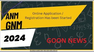 Online Form Fill Up Started ANM  GNM 2024  WBJEEB West Bengal Joint Entrance Examinations Board [upl. by Kile]