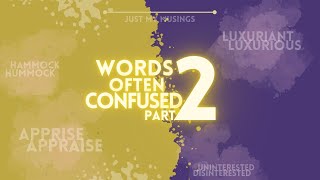 Commonly confused words in English  part 2 [upl. by Sinned642]