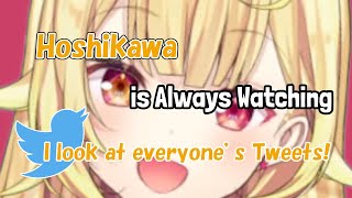 ENG SUB Hoshikawa Sara Reveals Her FanTwitter Stalking Habits Nijisanji [upl. by Gwenny755]