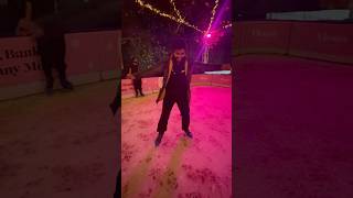 Ice Skating winter Wonderland🫡 uk london winter winterwonderland funny funniestvideo [upl. by Burchett]