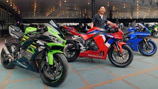 CBR600RR vs R6 vs ZX6R คันไหนสูงและสวยสุด [upl. by Yeta]