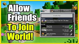 How to Allow Friends to Join Minecraft World Turn Multiplayer On [upl. by Nagram]