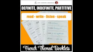 French Definite Indefinite Partitive Articles  Read Write Listen Speak [upl. by Chlo699]