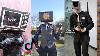 Best Cosplay Cameraman Speakerman Skibidi Toilet TikTok Compilation 4 [upl. by Elexa]