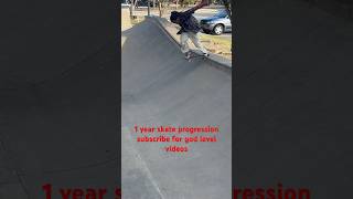 Halfcab switch back tail huge bank to ledge 😳1 year skate progress viralvideo viralshorts skate [upl. by Hillell353]