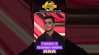 Fazliddin X factordan ketdimi 😱😱😱 reels rek music duet cover live love thevoice voice [upl. by Toole]