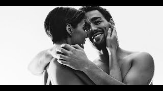 Tennis Couple Strips Down for Armani Ad [upl. by Savil]