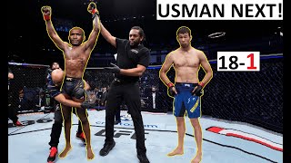 Belal Out Kamaru Usman vs Shavkat Rakhmonov For The Interim Title Next [upl. by Thgiled]