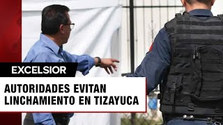 Vecinos detienen a presunto ladrón en Tizayuca autoridades evitan linchamiento [upl. by Audwen]